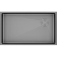 Мойка Paulmark Next-skew 74 uni PM887444-MG, матовый серый