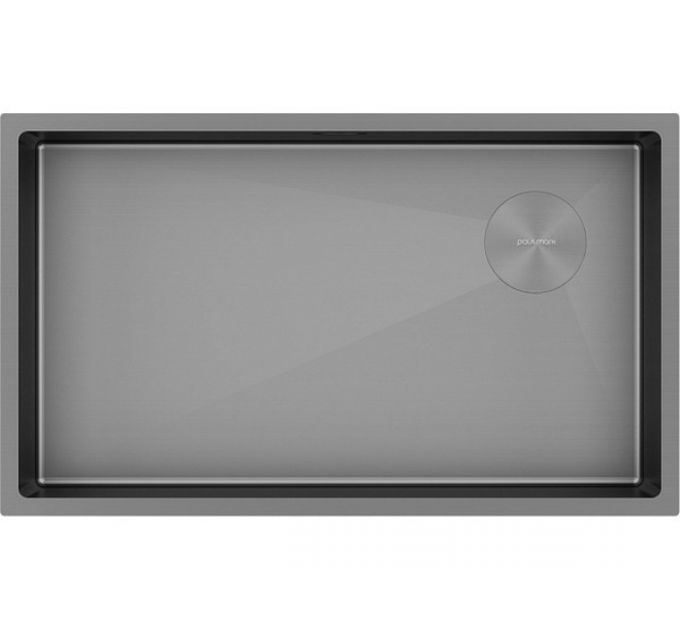 Мойка Paulmark Next-skew 74 uni PM887444-MG, матовый серый