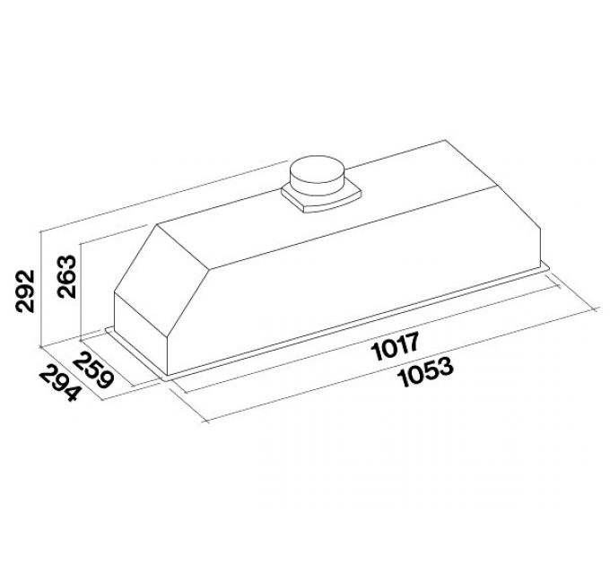 Вытяжка Falmec GRUPPO INCASSO PLUS 105 BL