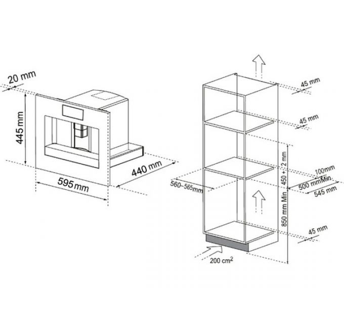 Кофемашина MEFERI MCM6010BK COMFORT PLUS встраиваемая