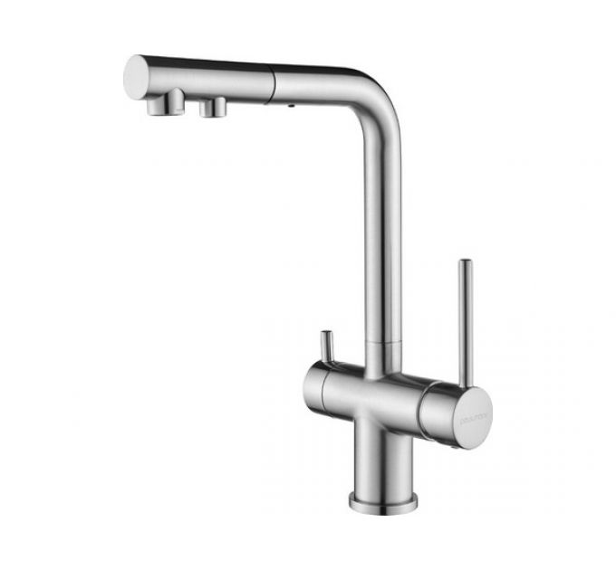 Смеситель Paulmark Serpentine Se213222-BS (NI), брашированная сталь (никель)