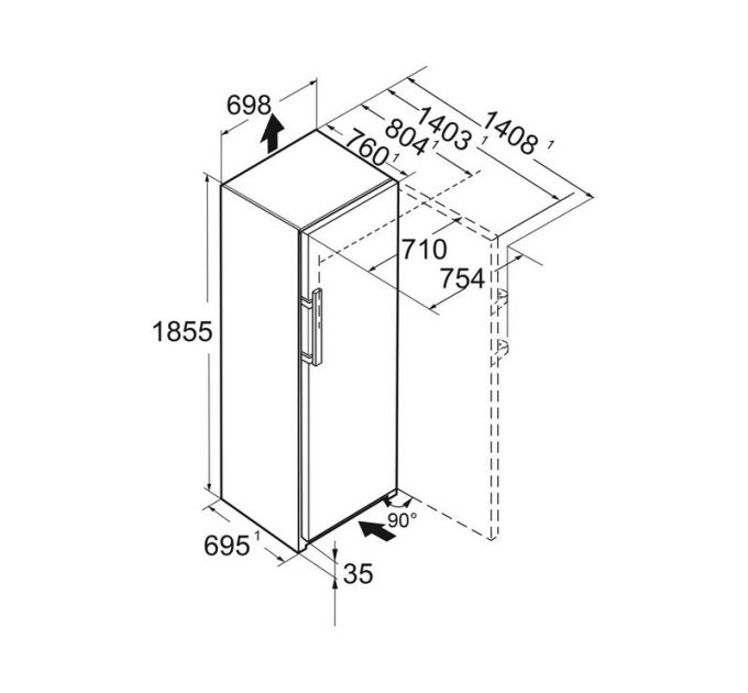 Морозильная камера Liebherr FNc 727i-22 001 Peak NoFrost