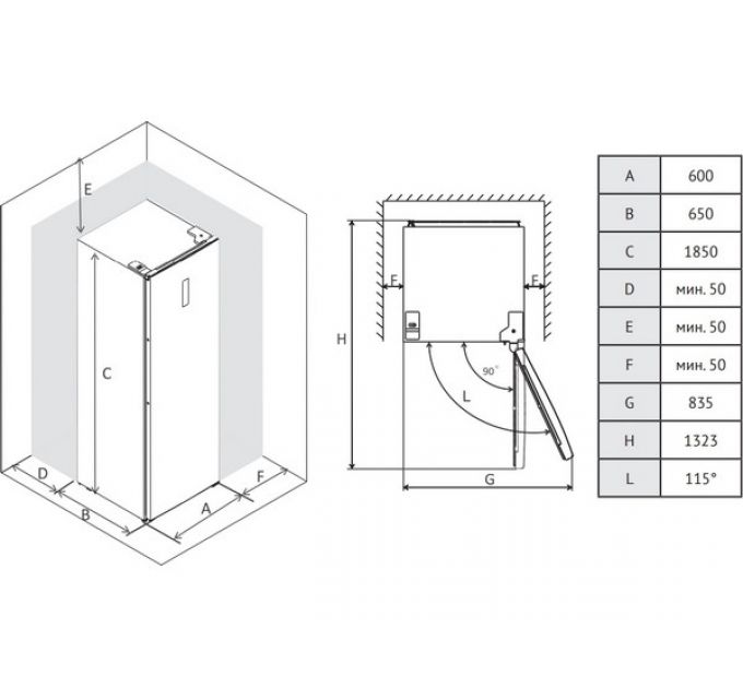 Холодильная камера Kuppersberg NRS 189 DX