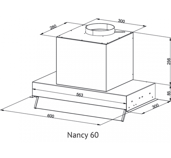 Вытяжка Kuppersberg NANCY 60 Black