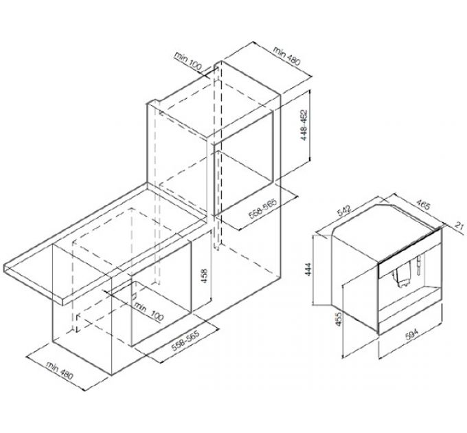 Кофемашина Graude KV 45.0 GE встраиваемая