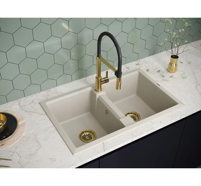 Мойка Paulmark Tandem 80/2 PM238150-BE, бежевый