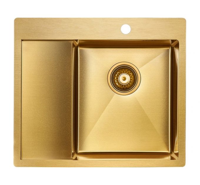 Мойка Paulmark Flank PM225951-BGR, брашированное золото