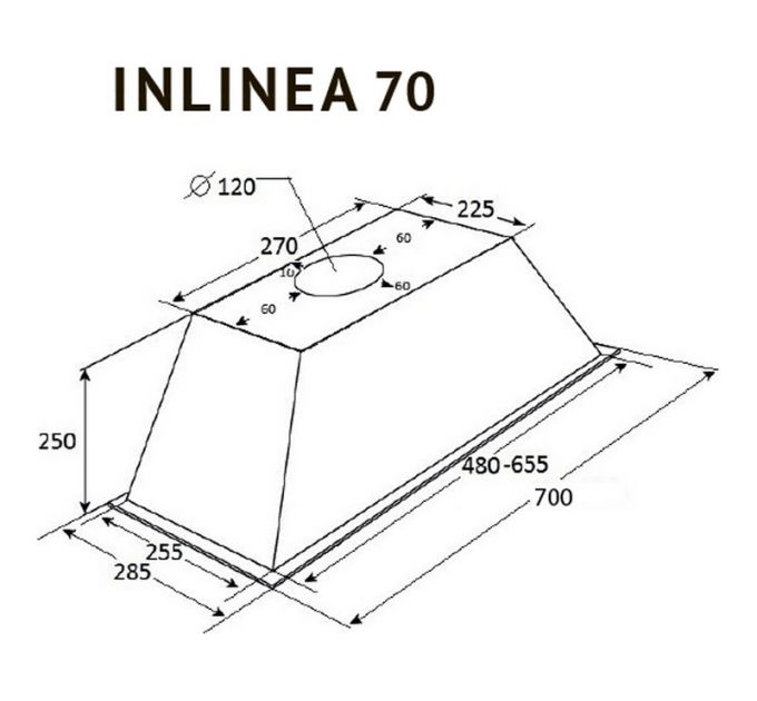 Вытяжка Kuppersberg INLINEA 70 BX