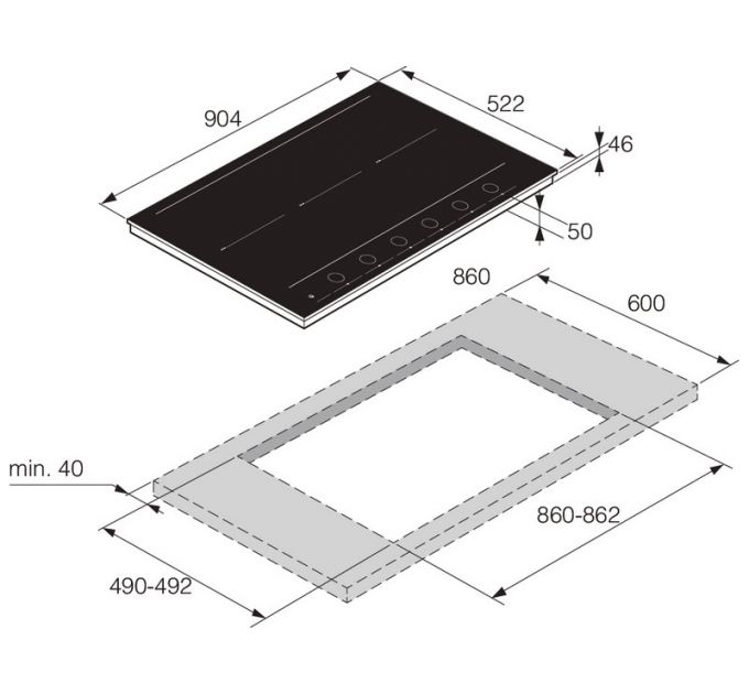 Варочная панель ASKO HID956GC индукционная