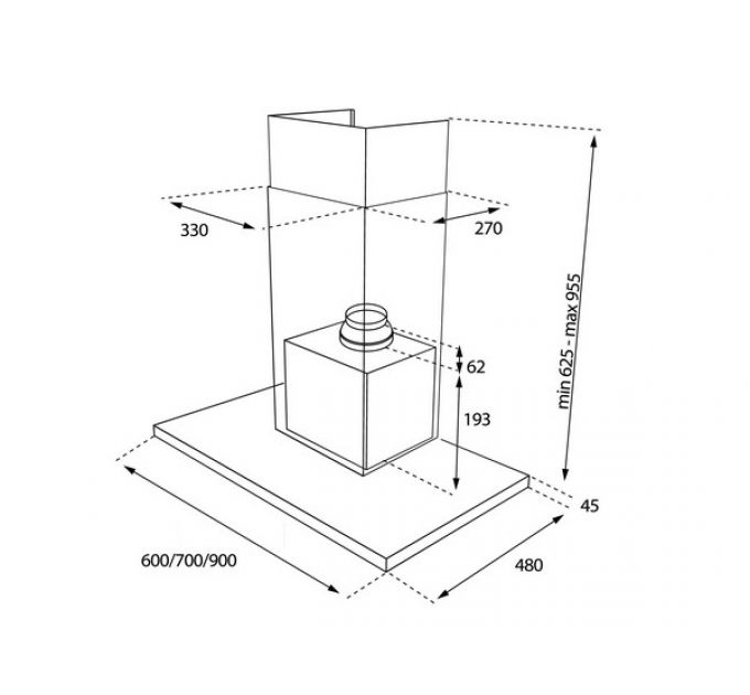 Вытяжка Teka DSJ 650 SS (40484830)
