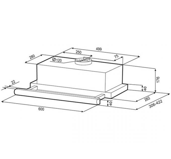 Вытяжка KRONA KAMILLA 600 SUPERNOVA B