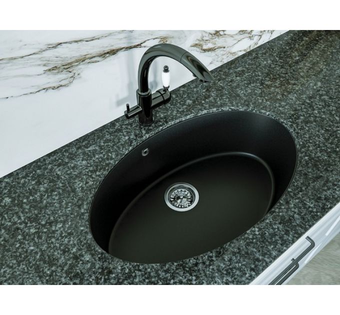 Мойка Florentina Вега Овал черный