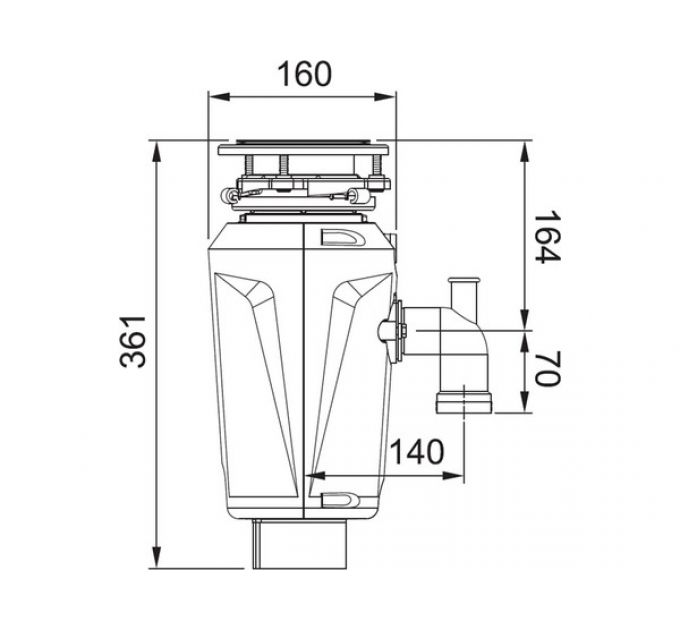 Измельчитель пищевых отходов Franke SLIM 50