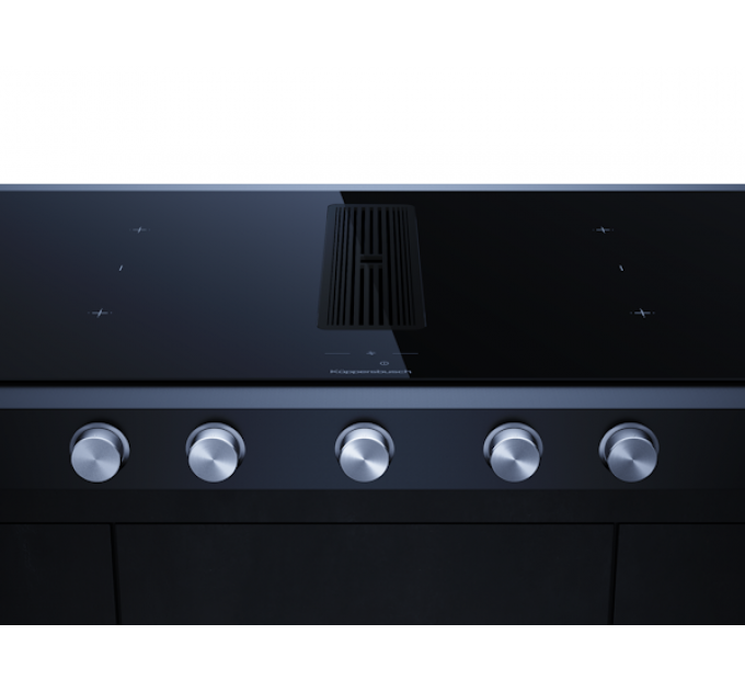 Варочная панель Kuppersbusch KMI 9850.1 SR-E Black Chrome индукционная с вытяжкой