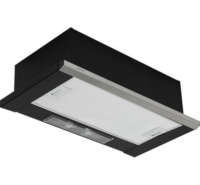 Вытяжка KRONA Kamilla slim 600 black/inox (2 мотора)