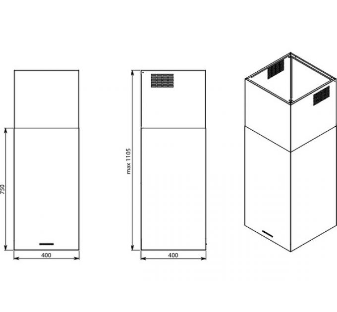 Вытяжка Falmec MIRA PLUS 40 TELESCOPICA