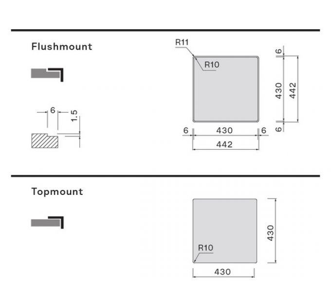 Мойка Falmec Garda 40