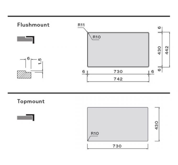 Мойка Falmec Garda 70