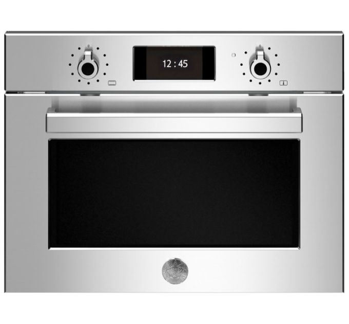 Духовой шкаф Bertazzoni F457PROMWTX компактный с СВЧ