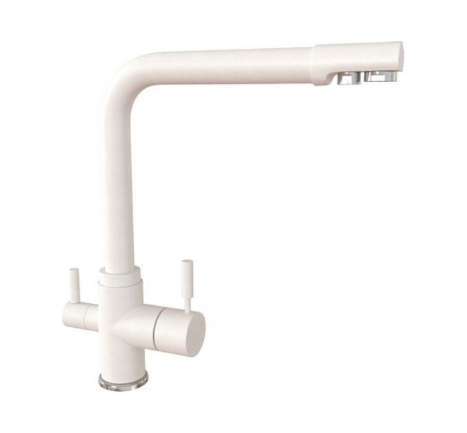 Смеситель Gamma Stone GS-015 белый 331