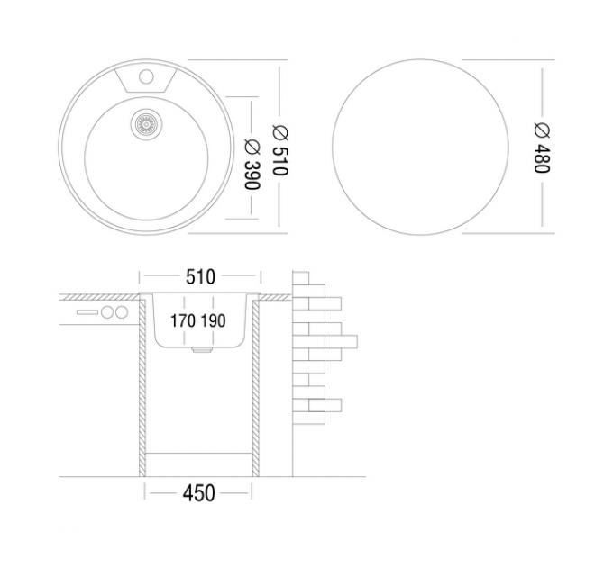 Мойка Ukinox Фаворит FAP510 -GT8K 0C