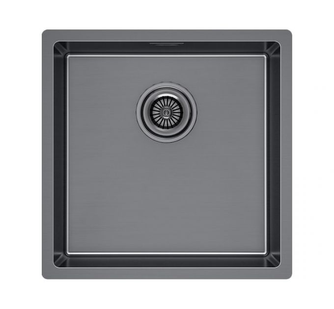 Мойка Paulmark Lassan 44 uni LA44-GM, вороненая сталь