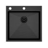 Мойка Paulmark Kroner-edge 51 PM775151-GM, вороненая сталь