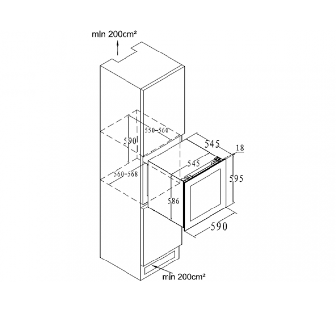 Винный шкаф Graude FWK 60.2 встраиваемый