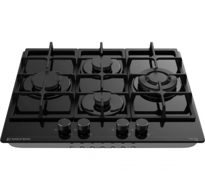 Варочная панель MEFERI MGH604BK GLASS ULTRA газовая
