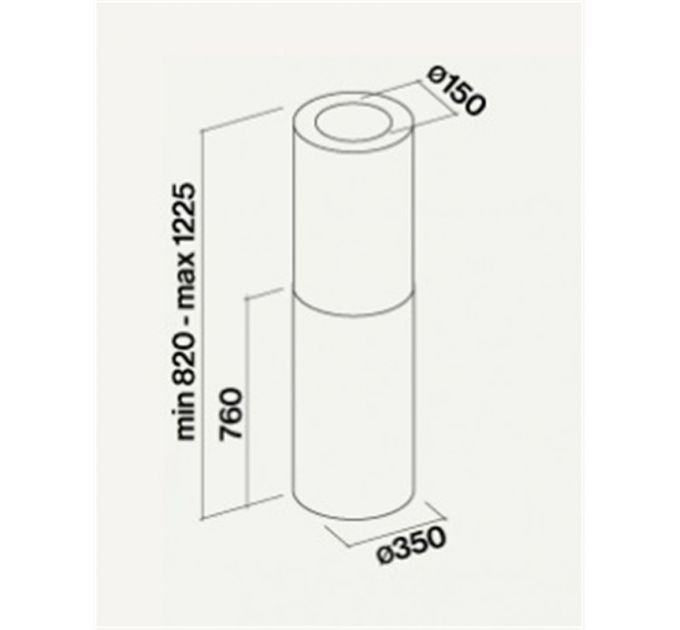 Вытяжка Falmec POLAR IS WHITE 35