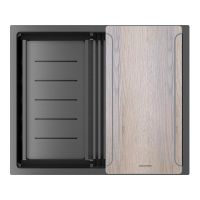 Мойка Paulmark Next-multi sink 54 uni PM785445-GM, вороненая сталь