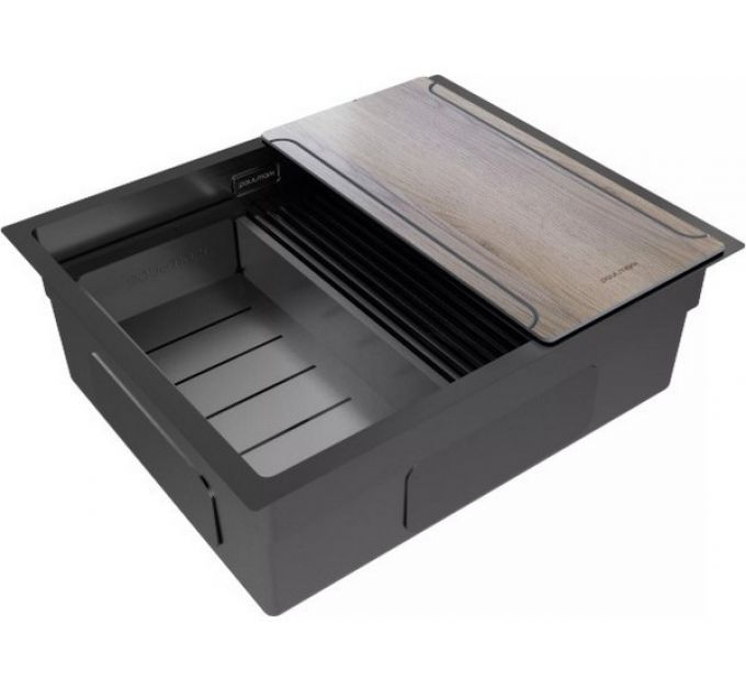 Мойка Paulmark Next-multi sink 54 uni PM785445-GM, вороненая сталь