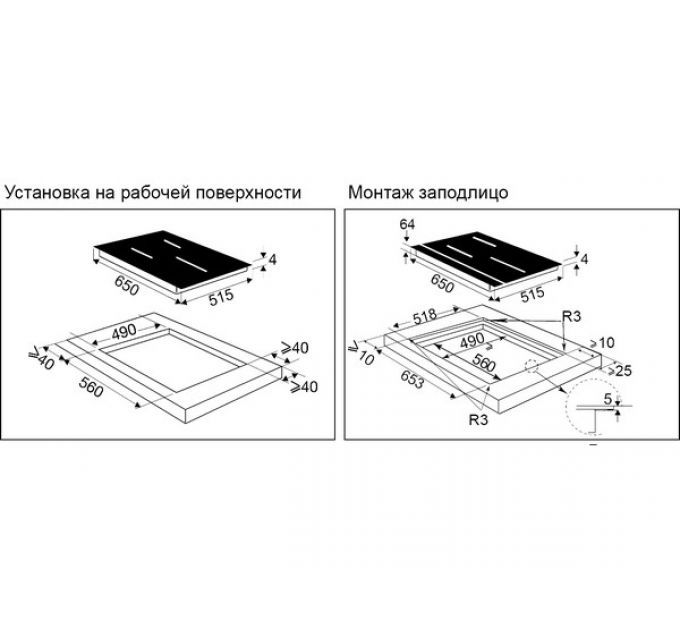Варочная панель De Dietrich DPI4301BP индукционная