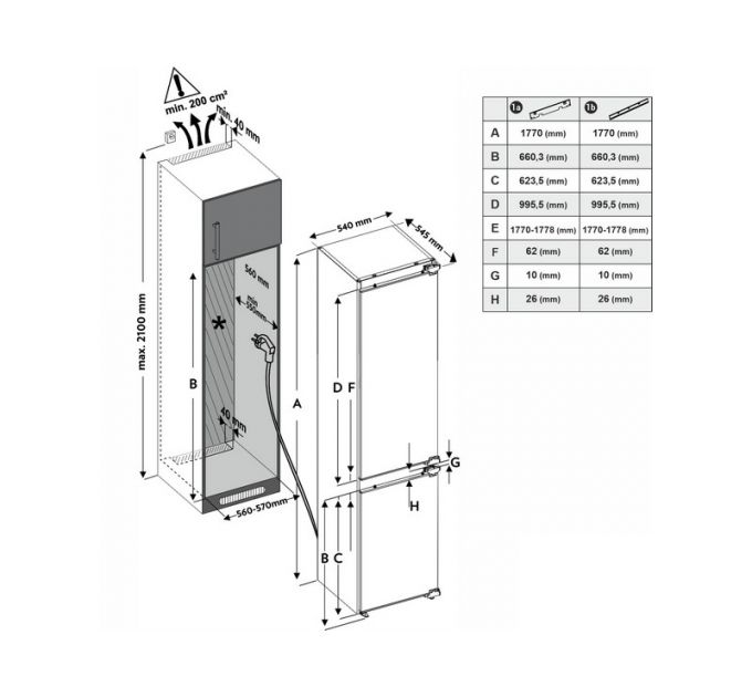 Холодильник Exiteq EXR-202 встраиваемый