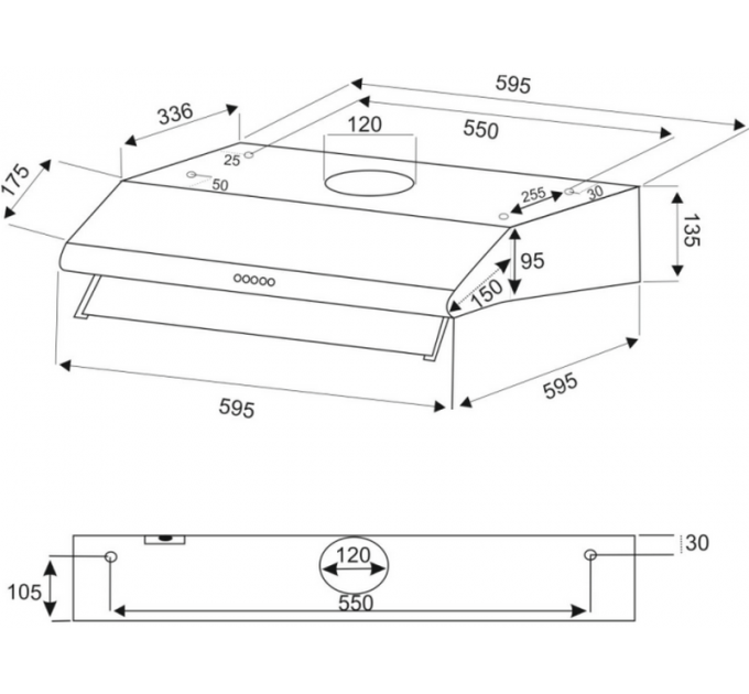 Вытяжка EXITEQ EX-1486 inox