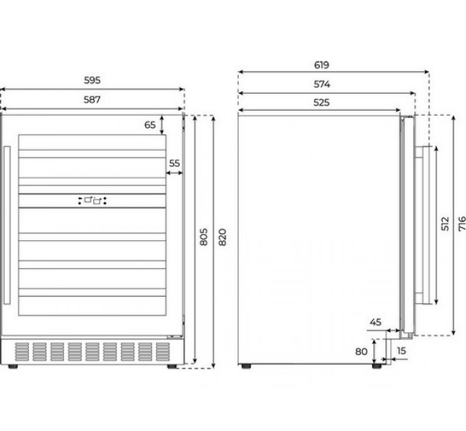 Винный шкаф TEKA RVU 20046 (113600008) встраиваемый