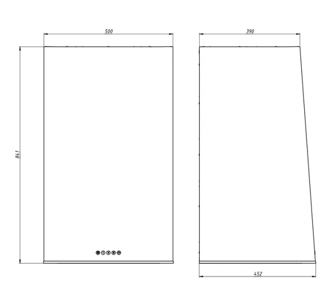 Вытяжка Elikor MIX 50П-650-Э3Д антрацит/срб