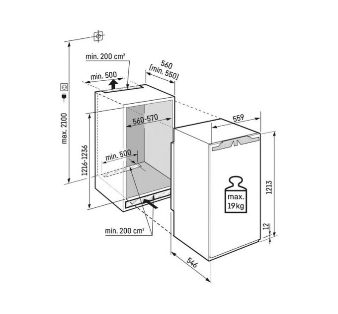 Морозильная камера Liebherr SIFNdi 4155-22 001 Prime NoFrost встраиваемая