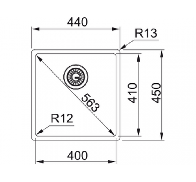 Мойка Franke BXX 210-40, стоп-вент. (127.0677.488)