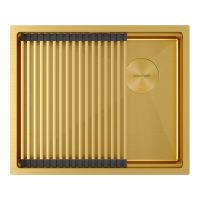 Мойка Paulmark Next-pro 54 uni PM705445-BG, брашированное золото