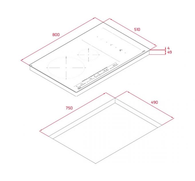 Варочная панель Teka IZS 86630 MST BLACK (112500030) индукционная