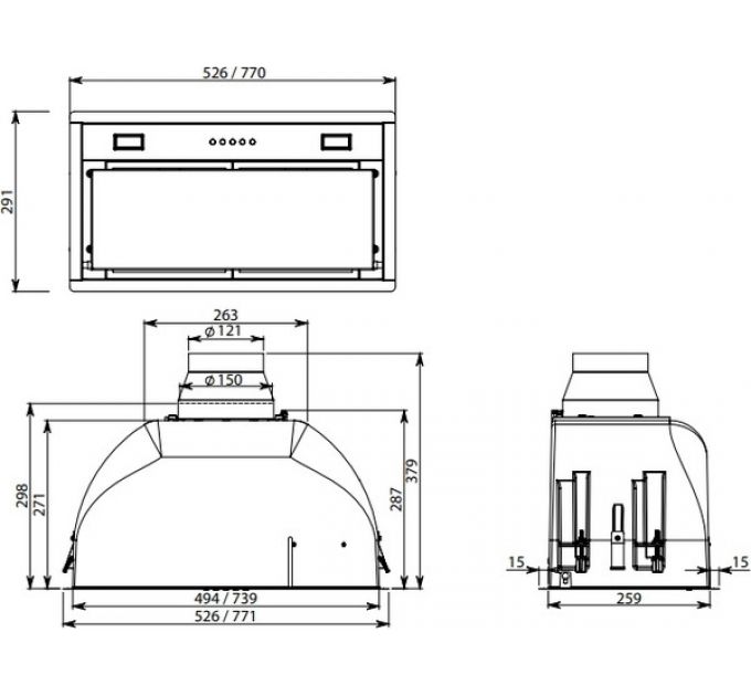 Вытяжка Falmec BUILT-IN 50 P.E.