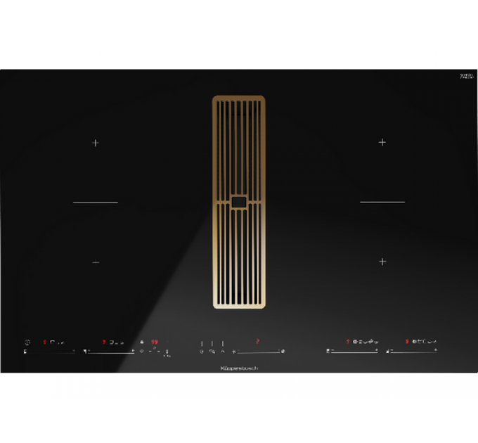 Варочная панель Kuppersbusch KMI 8590.0 SR Gold индукционная с вытяжкой