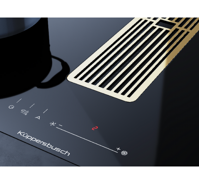Варочная панель Kuppersbusch KMI 8590.0 SR Gold индукционная с вытяжкой