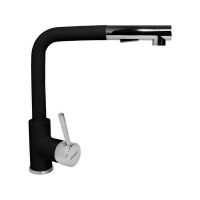 Смеситель Longran Impact с выдв. лейкой LM2182 - 10 Onyx