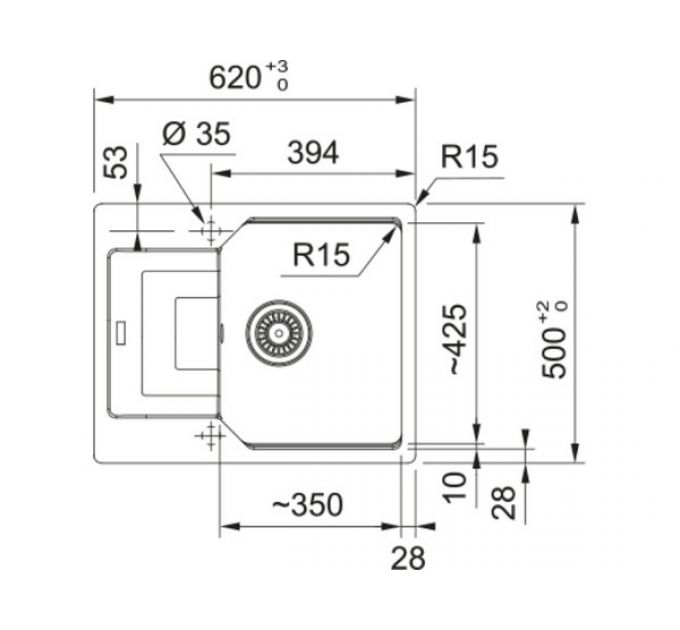 Мойка Franke UBG 611-62, оникс (114.0595.318)