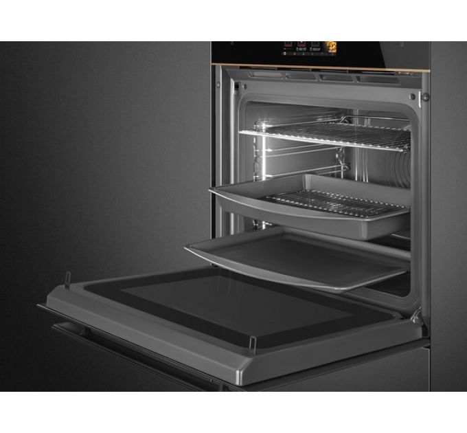 Духовой шкаф SMEG SO6606WAPNR с паром и СВЧ