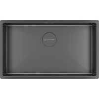 Мойка Kuchenstern KRAFT 80 вороненая сталь