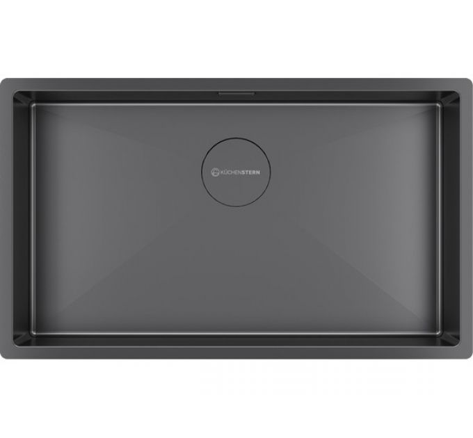 Мойка Kuchenstern KRAFT 80 вороненая сталь