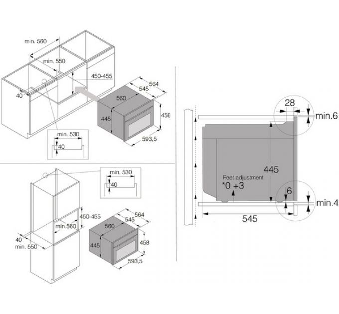 Духовой шкаф ASKO OCS54BGH компактный с паром